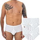 ORGANICKID Men’s 100% Organic Cotton Soft Breathable Low Rise No Fly Tag Free Briefs, Pack of 2