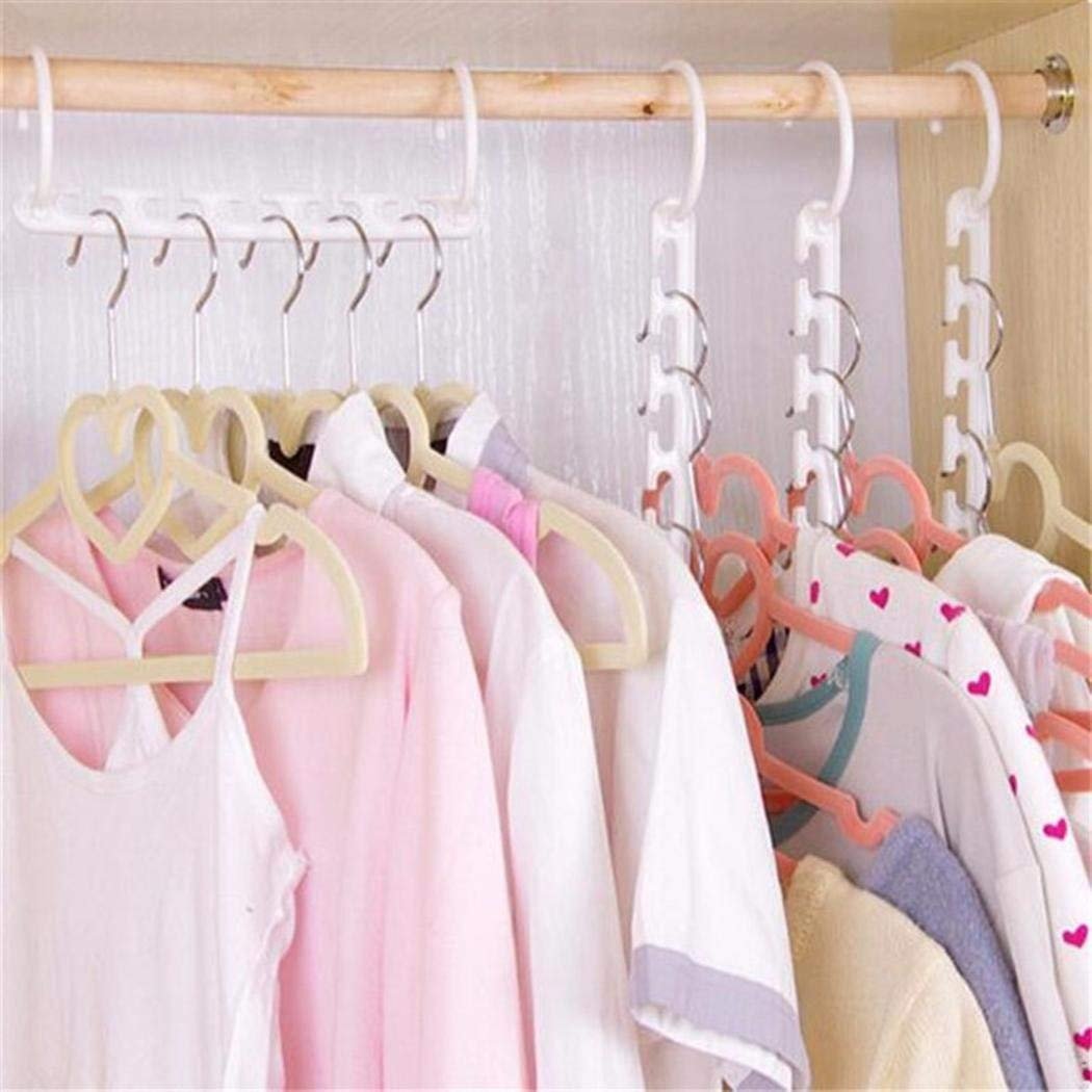 Meflying Magic Hangers Closet Space Saving Wardrobe Clothing Hanger Clothing Hook Organizer