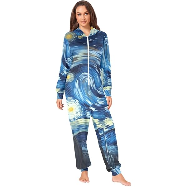 Amazon.com: PBJCKAH Galaxy Universe Starry Sky Adult Onesie