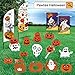 Pawliss Halloween Decorations Outdoor Cute, Extra Large 8ct Pumpkins Skeleton and Ghost Yard Signs with Stakes, Kids Friendly Trick or Treat Party Decor, Corrugated Plastic Fall Decorations Outside