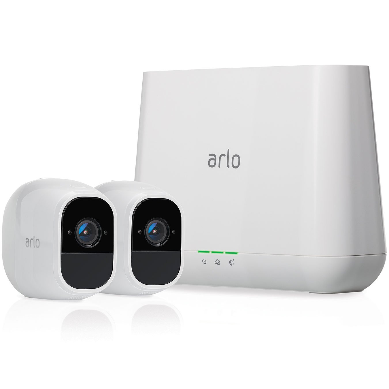 Arlo Pro2 Wireless Home Security Camera System CCTV, Wi-Fi, Alarm, Rechargeable, Night Vision, Indoor or Outdoor, 1080p, 2-Way Audio, Free Cloud Storage, 2 Camera Kit, VMS4230P