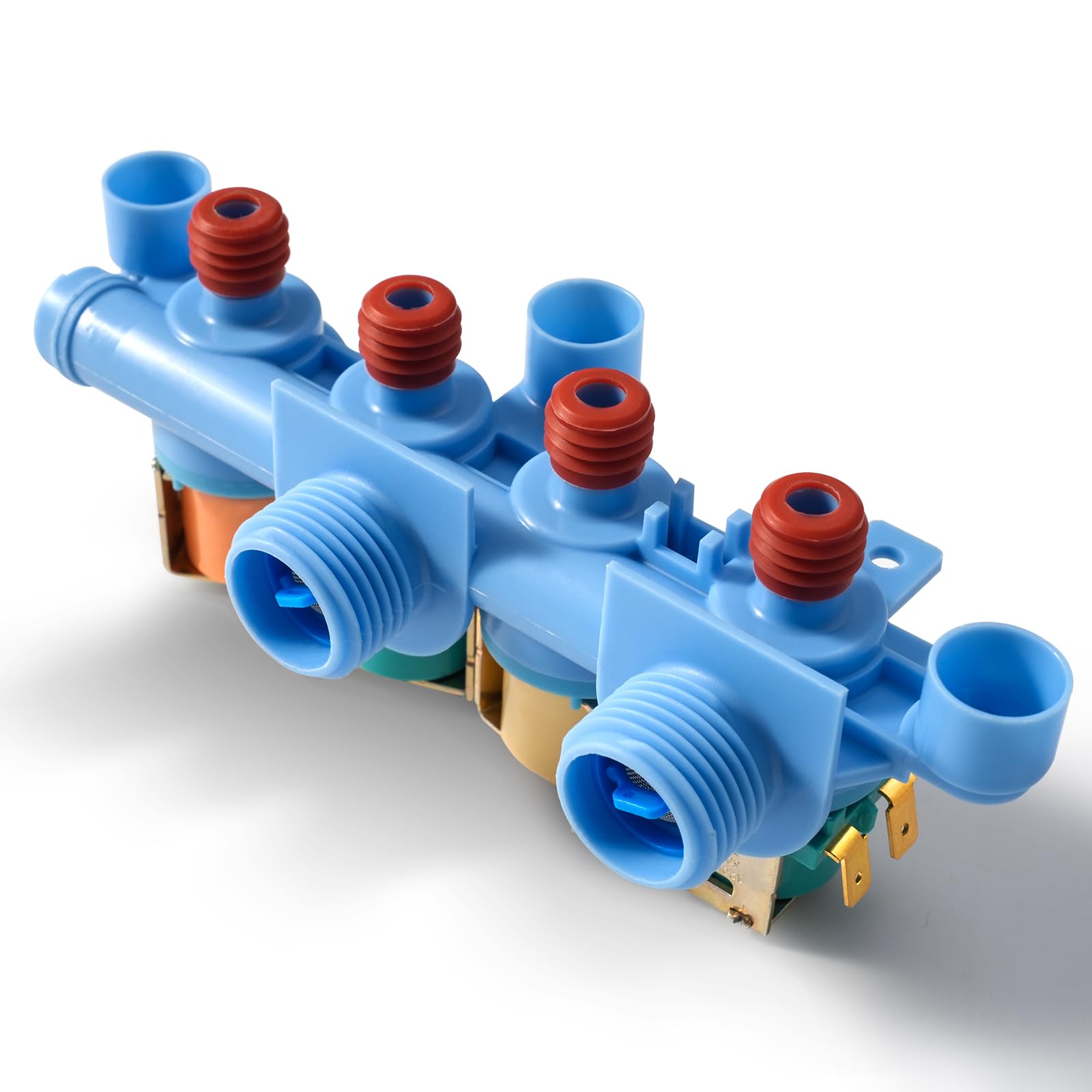 Photo 1 of Quad WH13X26637 Washer Water Inlet Valve Assembly Compatible with GE GTW680BSJ5WS GTW680BSJ3WS GTW680BSJ6WS, k-78354 Washering Valve Fit GTW585 GTW685 GTW725 GTW750 PTW600 PTW605 PTW700 PTW705