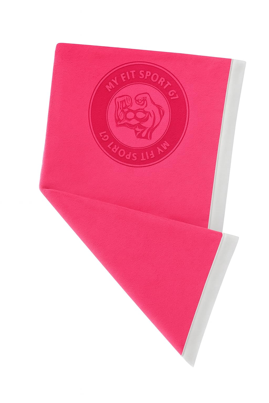 Myfitsport67 Microfiber Gym Towel - Fitness Towel for Men and Women, Lightweight and Soft, Perfect for Yoga, Bodybuilding and Sports (Pink)