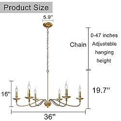 SEOL-Light 36" Dia Classic Candelabra Style Large