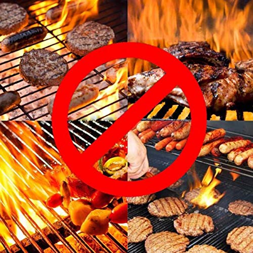 The perseids BBQ Grill Mat 5pcs, 100% Non-Stick Grilling Baking Mats Reusable Easy to Clean w/Silicone Brush & Kitchen Tong, Barbecue Accessories Kit for Gas, Charcoal, Electric Grill Oven in Copper