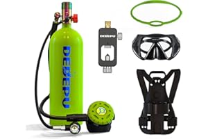 DEDEPU Portable Scuba Tanks,2.3L Scuba Diving Gear,DOT Certified Tanks，Underwater 30-45 Minutes Diving Tank,Bacup Air Tanks