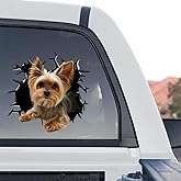 Vinyl Dog Car Decals for Women - Stickers and Gift for Dog Lovers (Yorkie Sticker)
