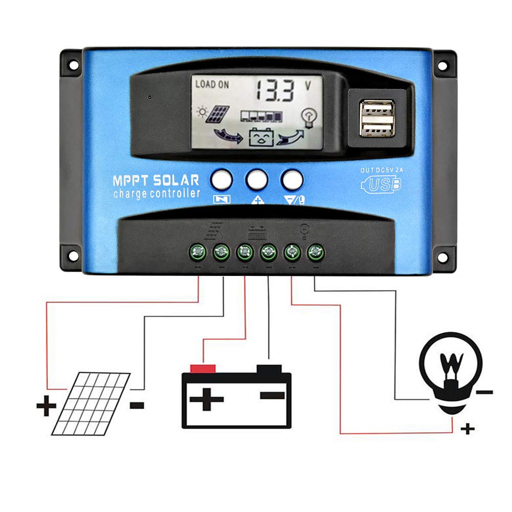 DIY & Tools AIYIMA 30A MPPT Solar Charge Controller with LCD Display