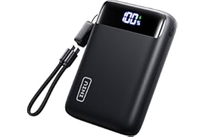 INIU Portable Charger, Smallest 22.5W 20000mAh USB C in & Out Power Bank Fast Charging, PD 3.0+QC 4.0 LED Display Phone Battery Pack Compatible with iPhone 17 16 15 14 Pro Samsung S24 Google iPad etc