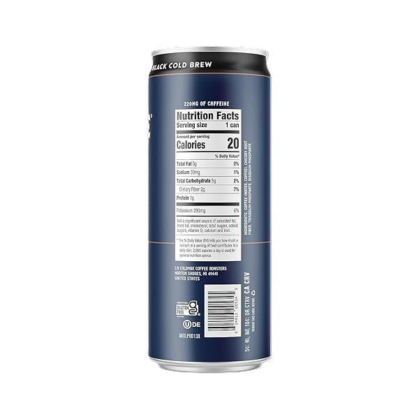LA COLOMBE BRAZILIAN COLD BREW – 9 FL. OZ. 12 PACK – 100% ARABICA, SINGLE-ORIGIN, COLD PRESSED ESPRESSO COFFEE, 15 CALORIES, DOUBLE-FILTERED, BOLD & RICH COFFEE, 120MG NATURAL CAFFEINE