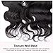 Sedittyhair Lace Frontal Hair Extension Body Wave Frontal Lace Frontal Closure Bleached Knots With Baby Hair,13x4 Free Part Ear to Ear Frontal,9A Grade Virgin Hair - 8 inches