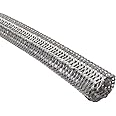 Electriduct 1/2" Hook Self Closing Sleeve Braid Wrap Around Sleeving Flame Retardant Flexible Mesh Cord Cover Cable Protector Wire Organizer - 10 Feet - Gray