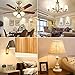 Ambimall A15 Bulb LED 60Watts Equivalent, G45 7Watt Appliance Light Bulb, Warm White 2700K 700 Lumens, LED Refrigerator Light Bulb with E26 Medium Base Non-Dimmable, Perfect for Ceiling Fan(6 Pack)