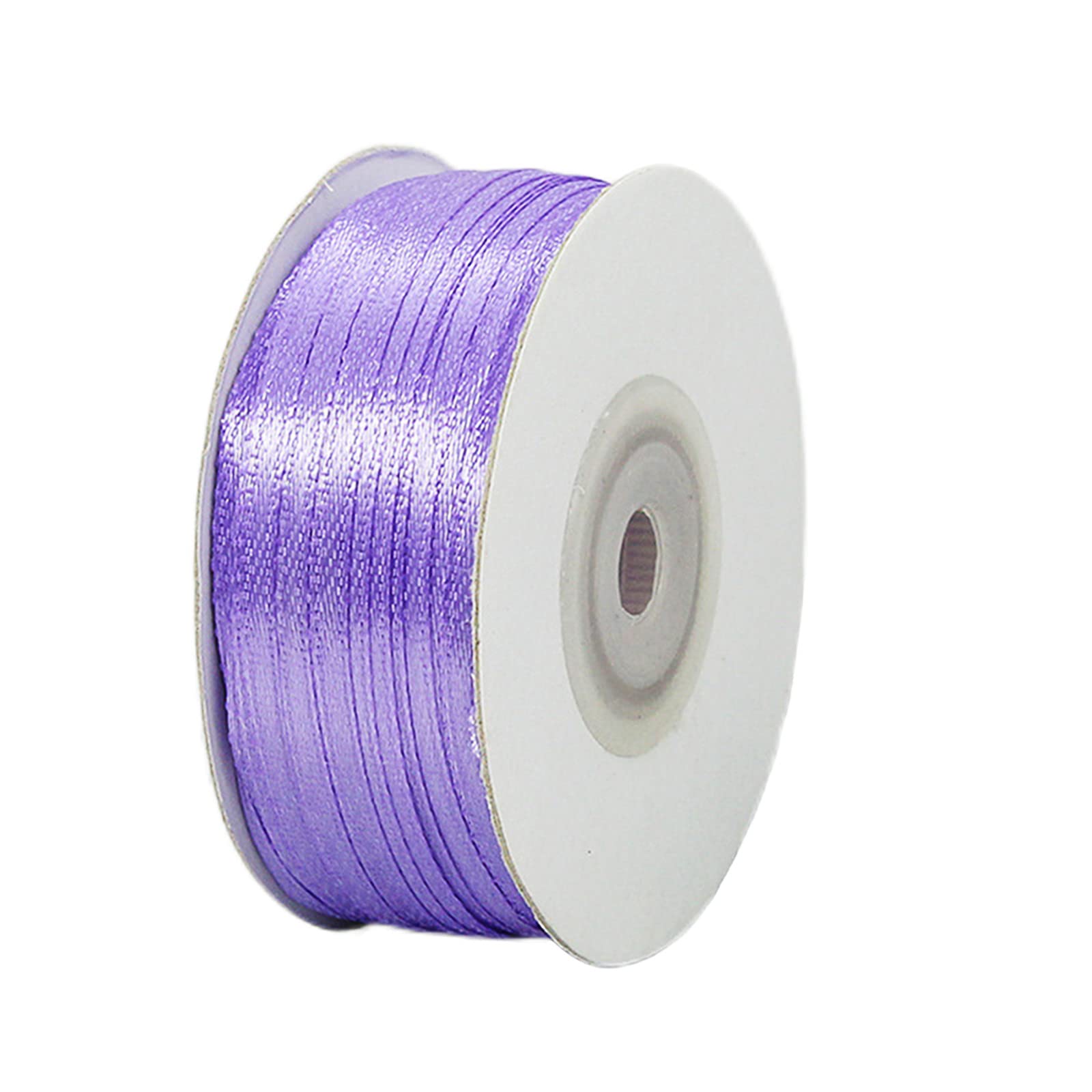 3mm Light Purple Ribbon for Gift Wrapping,91m Fabric Thick Satin Ribbon Purple Bow for Gift Wrapping,Ribbons for Balloons,Crafting,Hair,Bouquets,Wedding, Car,Presents,Cake,Christmas Party Decorations