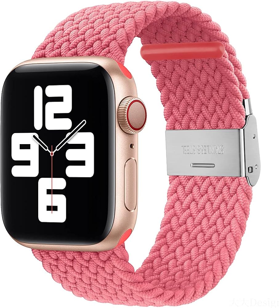 PROATL Sport Braided Solo Loop Strap Compatible With Apple Watch Band 44mm 40mm 38mm 42mm for Men and Women, Breathable Soft Wristband Stretchy Nylon Elastic Belt Bracelet for iWatch Series SE 6 5 4 3 2 1