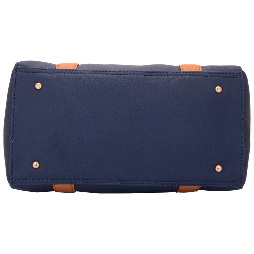 lapis o lupo women's blue handbag ( blue ,llhb0013bl)