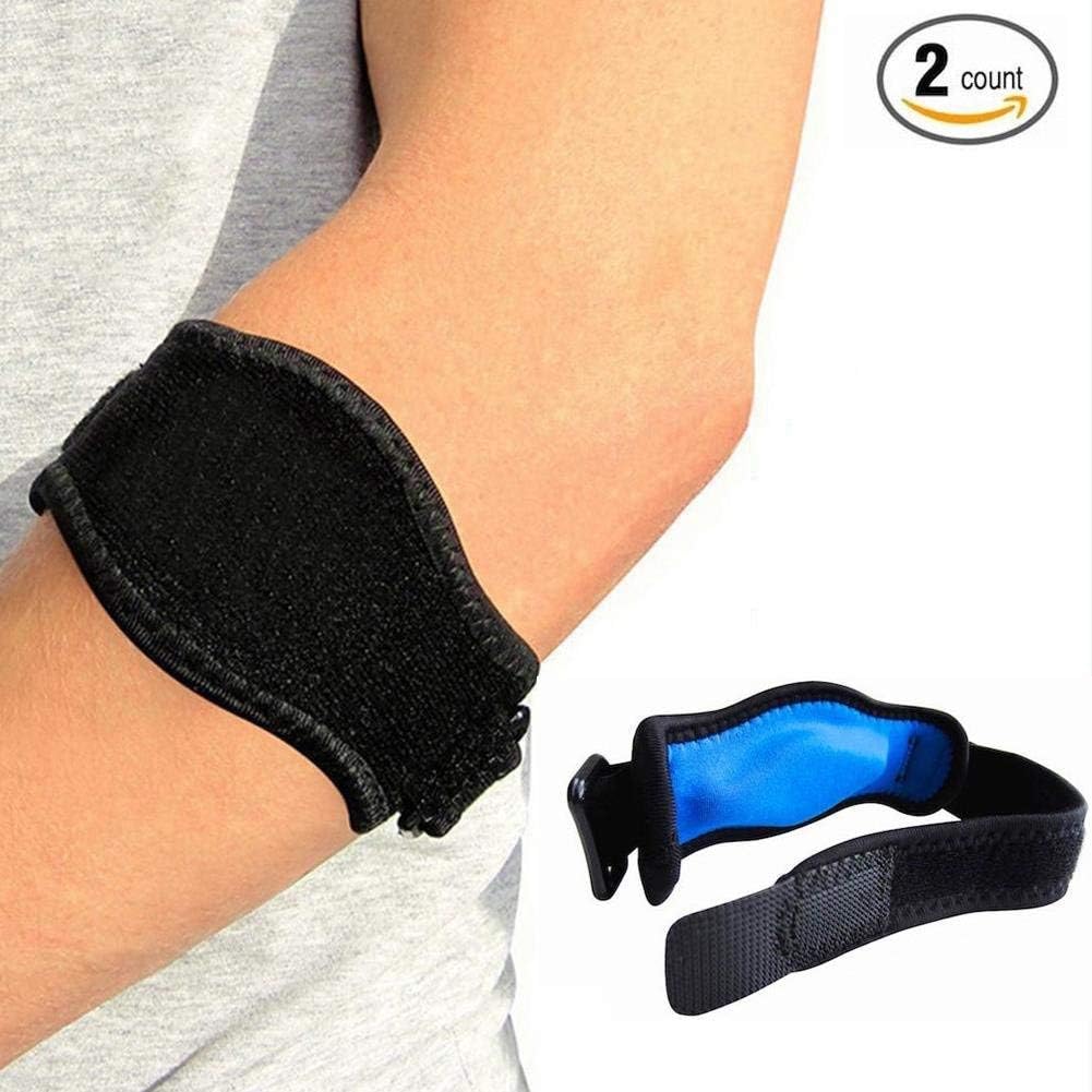 Tennis & Golf Elbow Brace with Compression Pad (2 Pack) by SZGeek