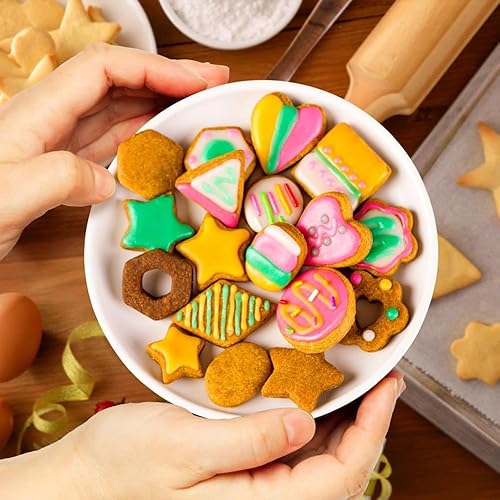 30Pcs Mini Cookie Cutter Set with Box, Small Stainless Steel Fruit Veggie  Tiny Polymer Clay Cutters for Kids,