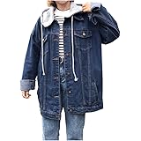 hooded drawstring boyfriend trends jean swish pockets two piece coat
