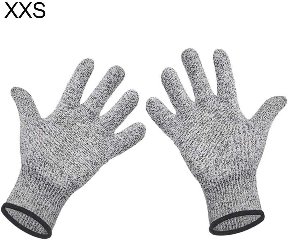 Cut Proof Glove, Cut Proof Stab Resistant Stainless Steel Wire Metal Mesh Safety Gloves XXS