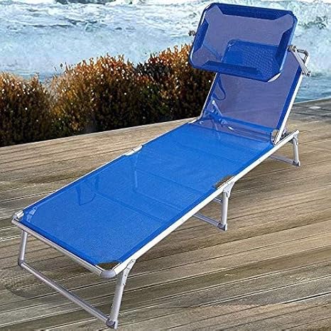 Gartenstuhl Klappstuhl Liegestuhl Gartenliege Sonnenliege Liege Textilenbespannung 5 Fach Verstellbar Mit Sonnenschutz Blau Amazon De Kuche Haushalt
