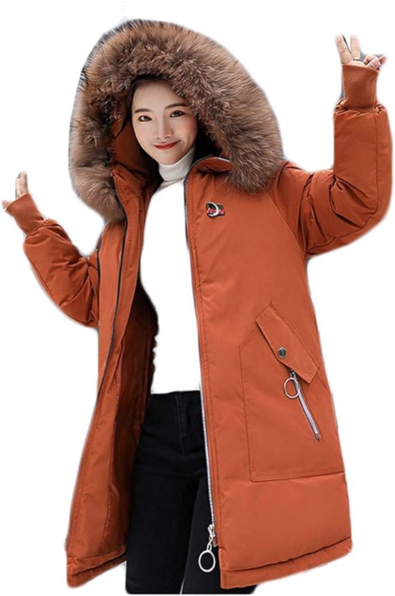 Amazon ダウンジャケット レディース ロングコート 冬 ジャケット 綿服 コート フード付き ファーコート モッズコート 中綿 ベンチコート カジュアル パーカー 防寒コート 大きいサイズ ゆったり 厚手 防寒着 おしゃれ アウター コート ジャケット 通販