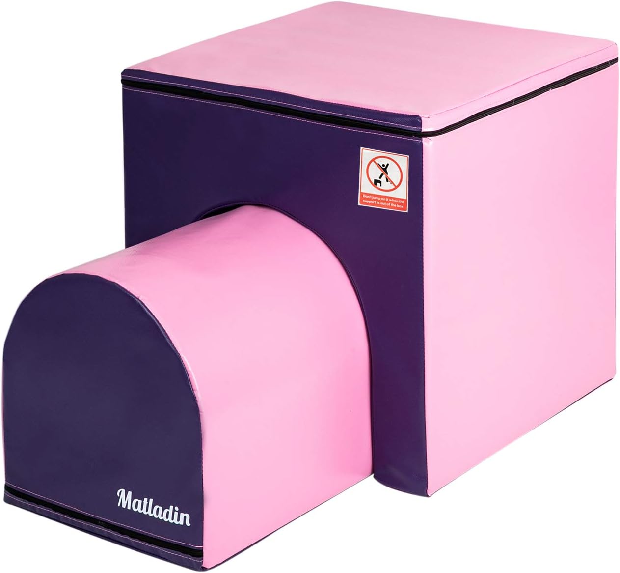 Matladin Gymnastics Mailbox Tumbling Aid Trainer, Tumbling Mat Mailbox Tumbling Trainer Gymnastics Equipment for Home for Kids