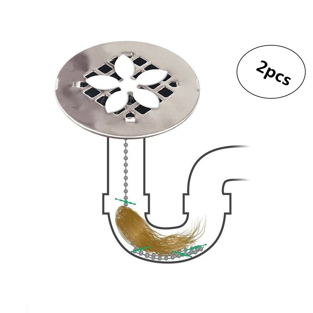 Chain Flower for Bathroom 2 x Chains for Kitchen Sink Bathroom Bath