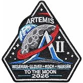NASA Artemis II Mission to the Moon Embroidered Iron On Patch 3.5 inches