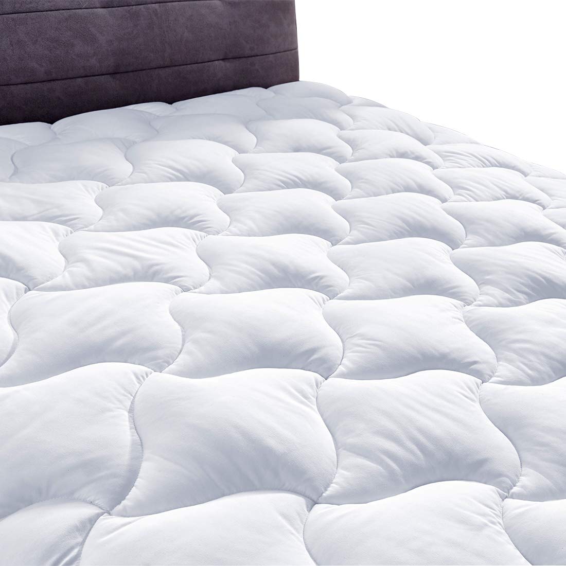 YOUMAKO Full Size Mattress Pad Cover Hypoallergenic Quilted Pillowtop