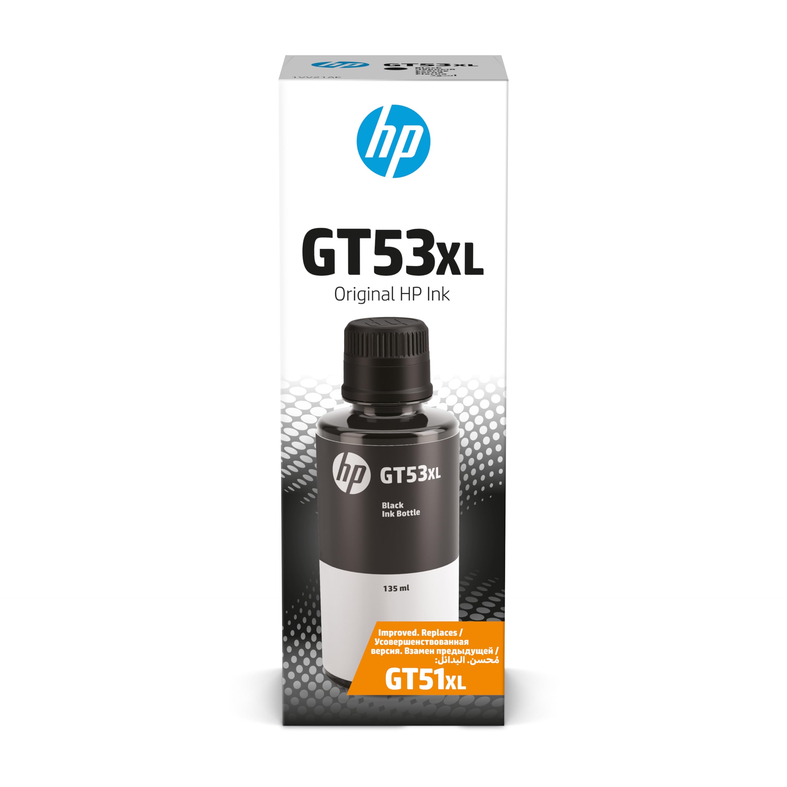 HP GT53 135ml Black Original Ink Bottle