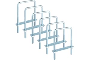 AOKLIT6 Pcs Square U Bolts 4 inch Wide Zinc Plated, U Bolt Carbon Steel for Sailboat Trailers, Tube, Industrial Supplies(3/8'' x 4'' x 7'')