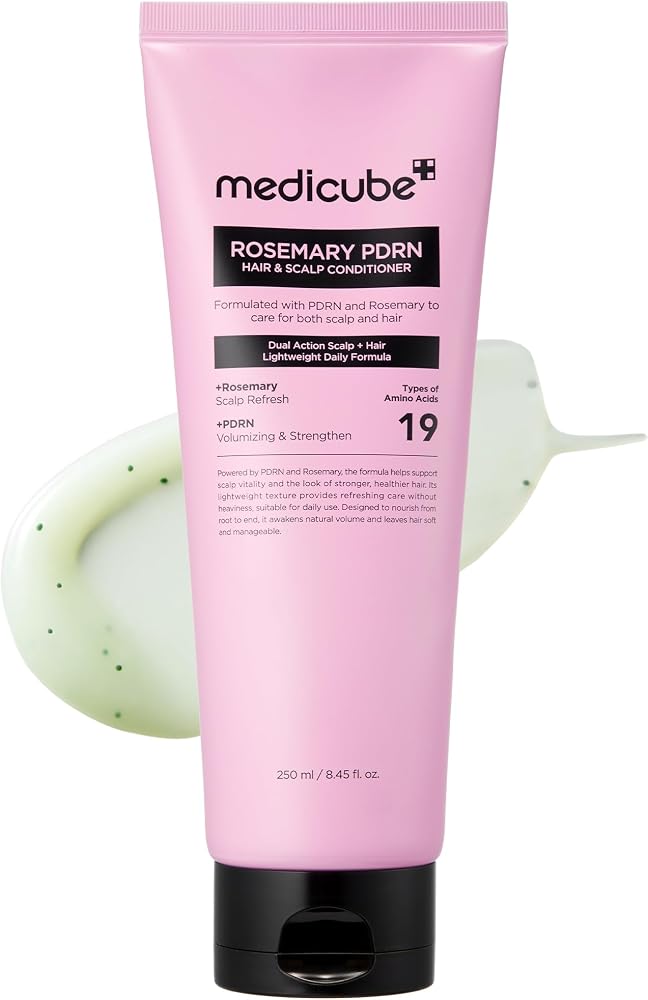 medicube Rosemary PDRN Scalp to Strand Thickening Conditioner, 8.45 fl.oz | Scalp & Hair Strengthening Conditioner for Fine,