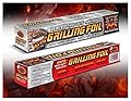 Grilling Foil - Barbecue Accessory Vented with Holes Specifically for Grilling and Steaming, Non-stick Aluminum Tin Foil, 3 PK â€“ 12"x 25 Sq Ft. Rolls , Faster Cooking, Less Mess.