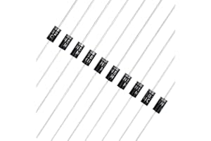 Yetaida 6A10 Rectifier Diode 6A 1000V - High Voltage General Purpose Diodes (Pack of 10) - Axial Lead Electronic Components for Power Supply & Circuit Protection