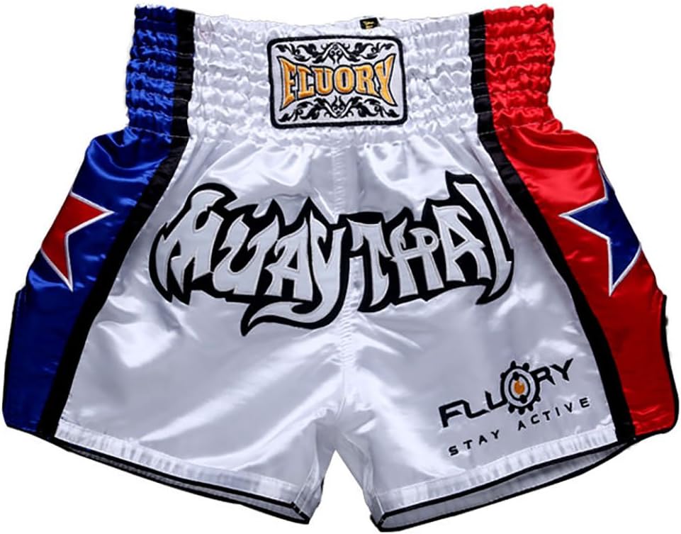 Tear-Resistant Boxing Shorts MMA Fight Kick Clothing For Men Women Kids Martial Art Training Grappling. FLUORY Muay Thai Shorts
