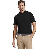 PGA Tour Mens Solid Cooling Texture Golf Polo Shirt