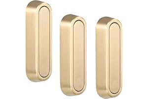 Folding Coat Hooks, 3 Pcs Foldable Gold Wall Hooks Heavy Duty Foldable Hook Bathroom Towel Hooks Robe Hooks Wall Mounted for 
