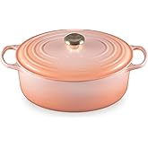 Le Creuset Enameled Cast Iron Signature Oval Dutch Oven, 6.75qt., Peche