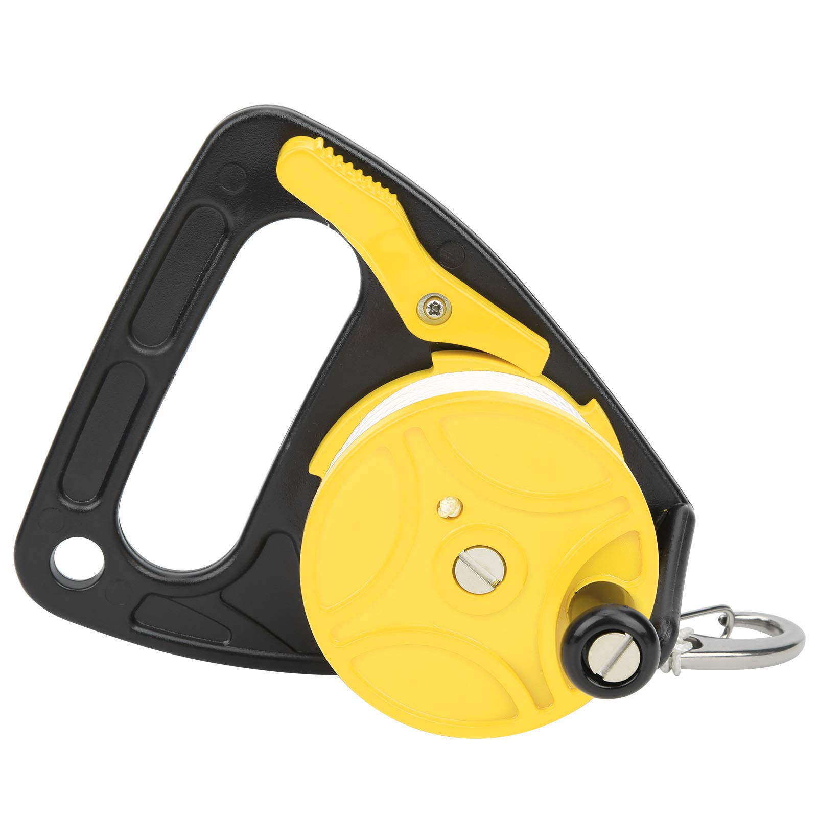 Diving Line Reel, White Diving Line Wheel 150ft Dive Reel Diving Reel with Handle for Snorkeling for Kayaking(yellow)