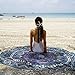 RawyalCrafts- Indian Elephant Mandala Round Roundie Beach Throw Tapestry Hippy Boho Gypsy Cotton Tablecloth Beach Towel