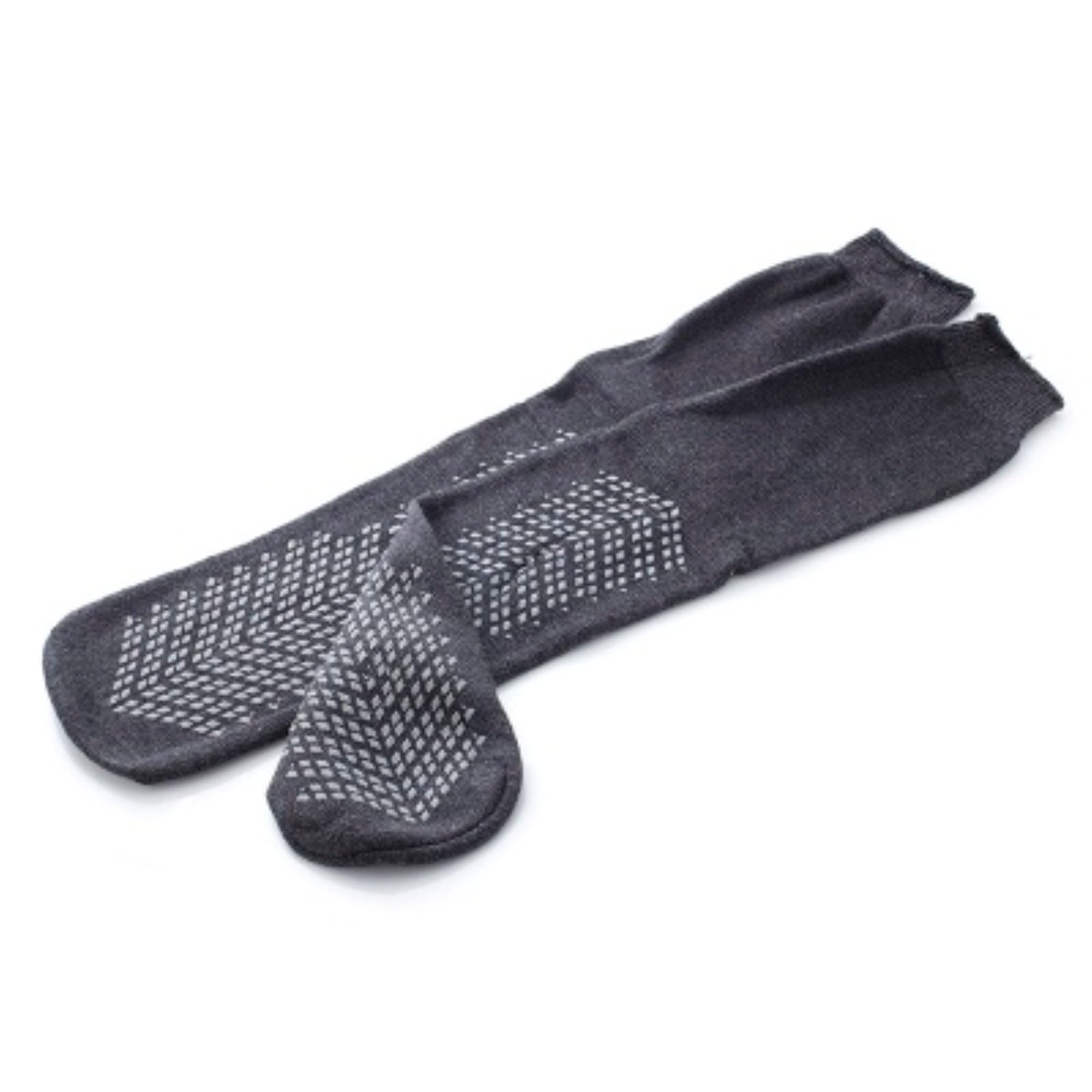 Double Tread Bariatric Slipper Socks/Fall Prevention Socks- Grey (Pair) - Larger, Wider, Longer Socks - As Used by NHS