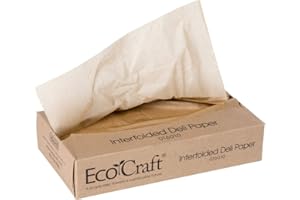 Bagcraft Papercon 016010 10 3/4" x 10" EcoCraft Interfolded Dry Wax Deli Paper
