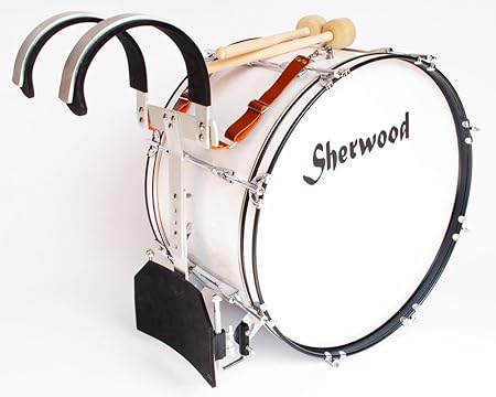 56 cm (22') Marching Bass Drum + Tragegestell + Zubehör