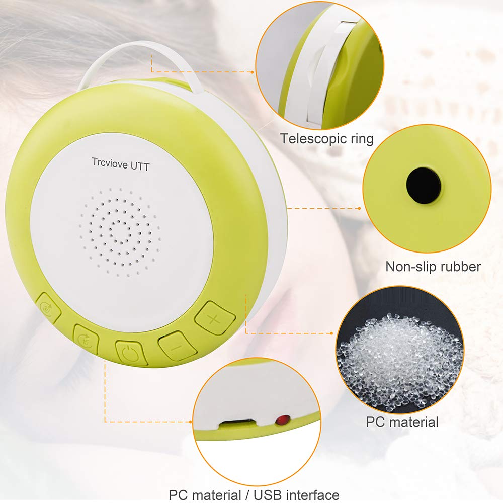 Portable Shusher Baby Sound Machine Yellow with AutoOff Timer and