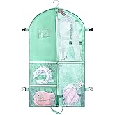 1 Pack Garment Bag for Dance Costumes,40 Inch Dance Garment Bags for Dancers Kids Dance Recital Bags Competition Cheer Uniform Garment Bag for Travel Storage,Dance Recital Gifts for Girls