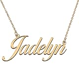 HUAN XUN Customized Custom Simple Any Name Necklace