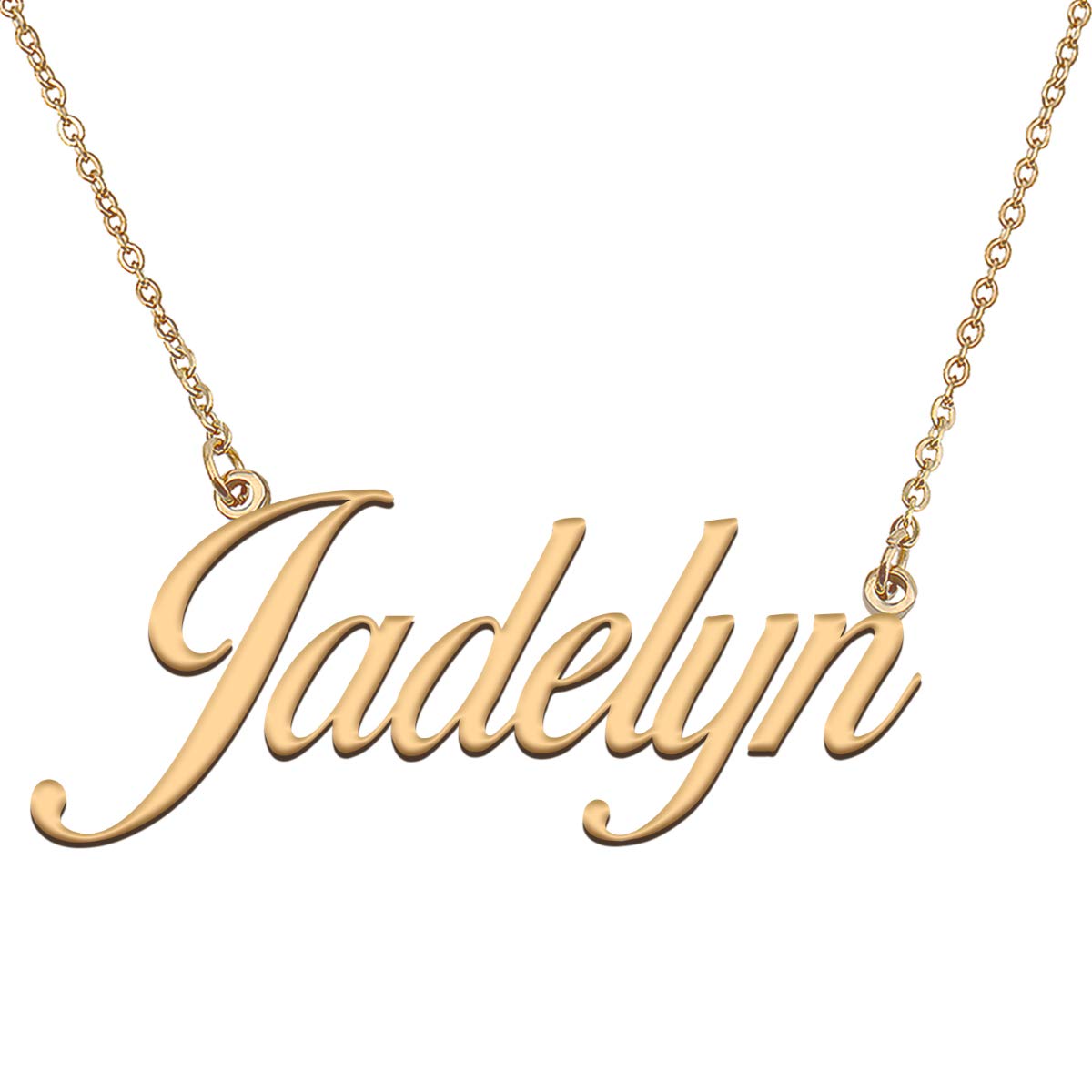 HUAN XUN Customized Custom Simple Any Name Necklace