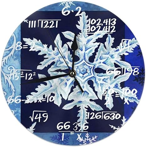 Amazon Co Jp インテリア 掛け時計 クールな雪 おしゃれ 壁掛け時計 連続秒針 サイレント 部屋装飾 直径25cm ホーム キッチン