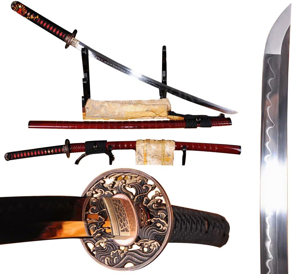 Lyuesword Japanese Handmade Katana T10 High Carbon Steel